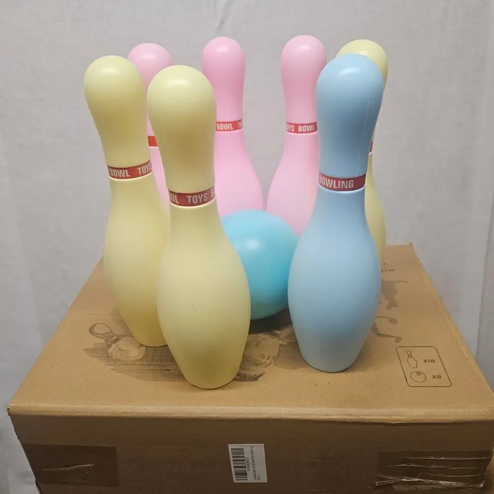 Kids Light up Bowling Ball Toys Set Bowling Pins Toy Game *Incomplete Set*
